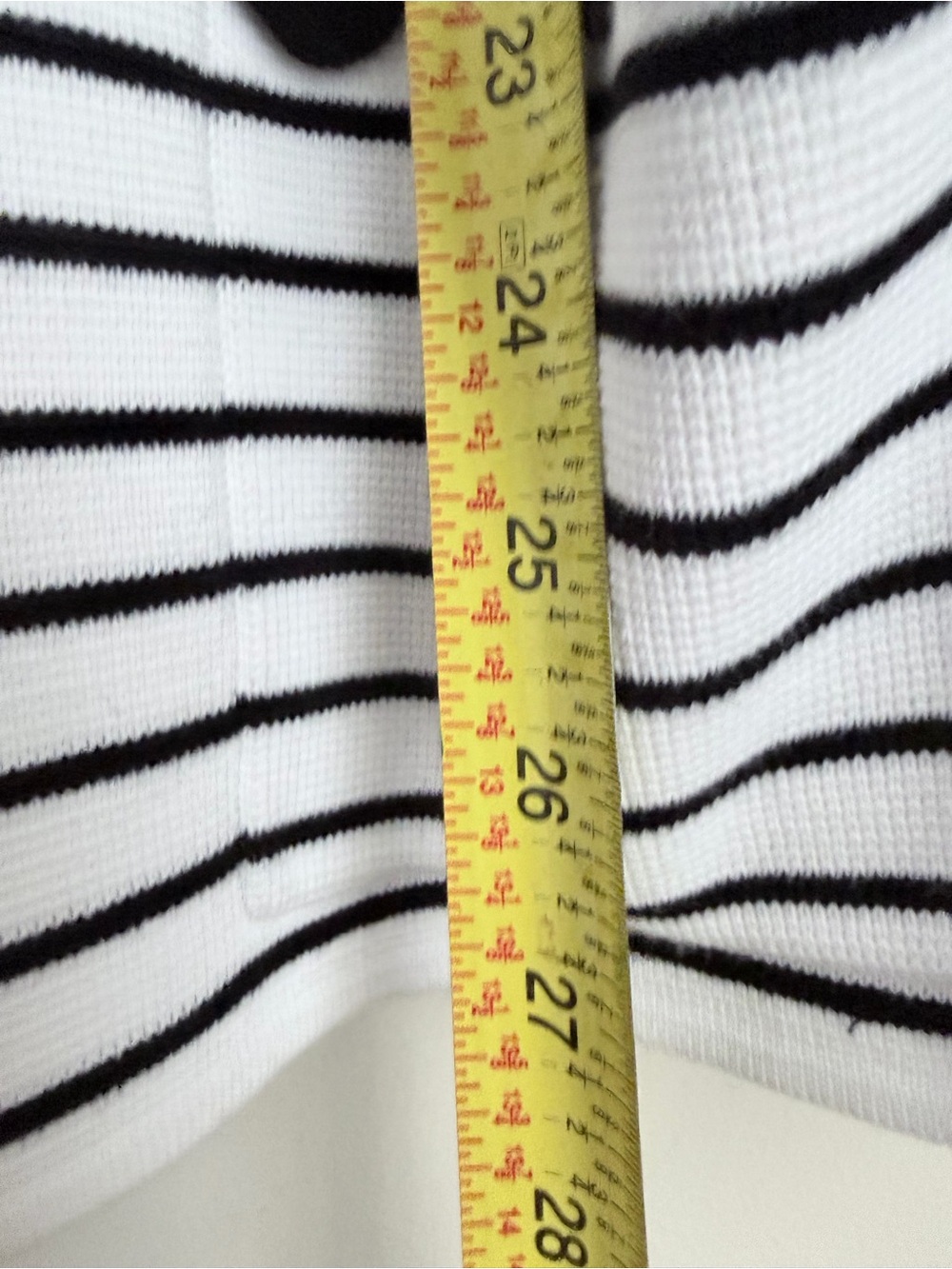 Talbots open front striped scalloped knit cardigan blazer 3X - Picture 6 of 6